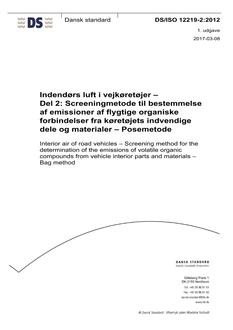 DANSK DS/ISO 12219-2