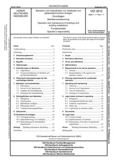 VDI VDI 3810 BLATT 1.1