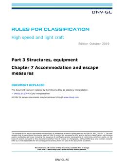 DNV DNVGL-RU-HSLC PART 3 CHAPTER 7