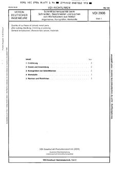 VDI VDI 2906 BLATT 1