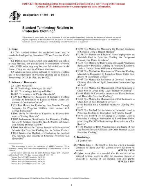 ASTM F1494-01