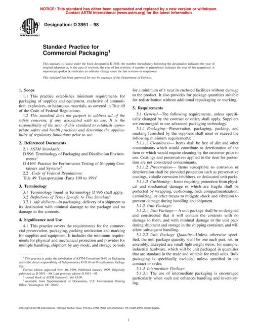 ASTM D3951-98
