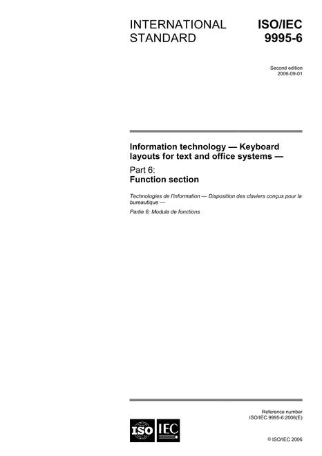 ISO/IEC 9995-6:2006