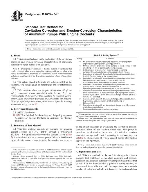 ASTM D2809-04e1