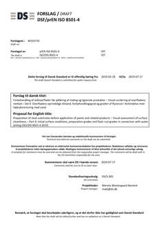 DANSK DSF/PREN ISO 8501-4