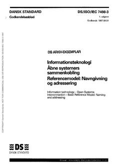 DANSK DS/ISO/IEC 7498-3