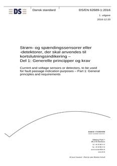 DANSK DS/EN 62689-1