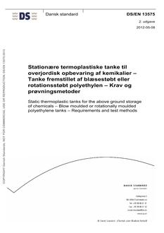 DANSK DS/EN 13575
