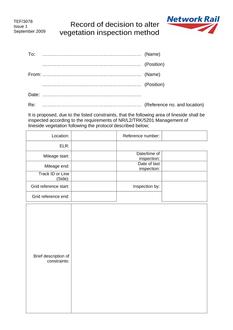 NR TEF 3078 ISSUE 1