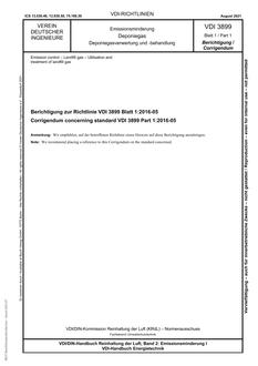 VDI VDI 3899 BLATT 1