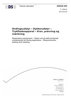 DANSK DS/EN 250