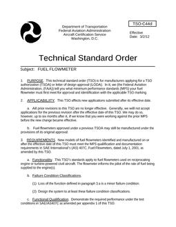 FAA TSO C44D