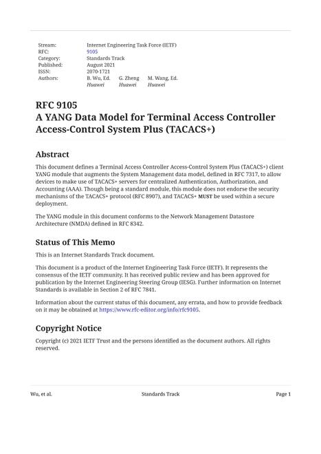 IETF RFC 9105