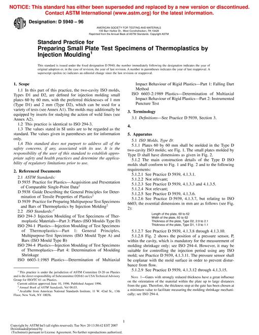ASTM D5940-96