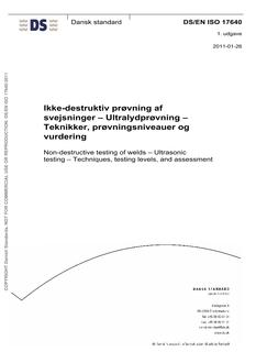DANSK DS/EN ISO 17640