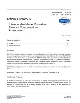 SMPTE ST 2067-5 AMD 1