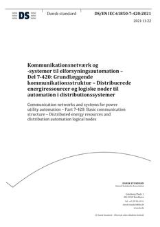 DANSK DS/EN IEC 61850-7-420