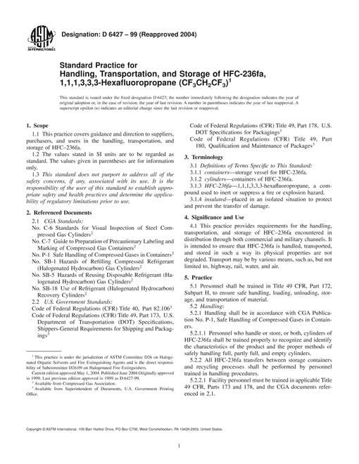 ASTM D6427-99(2004)
