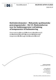 DANSK DS/EN IEC 60749-15