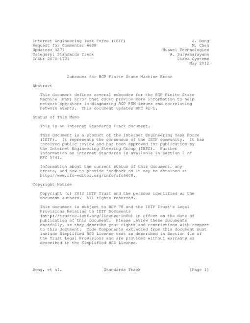 IETF RFC 6608