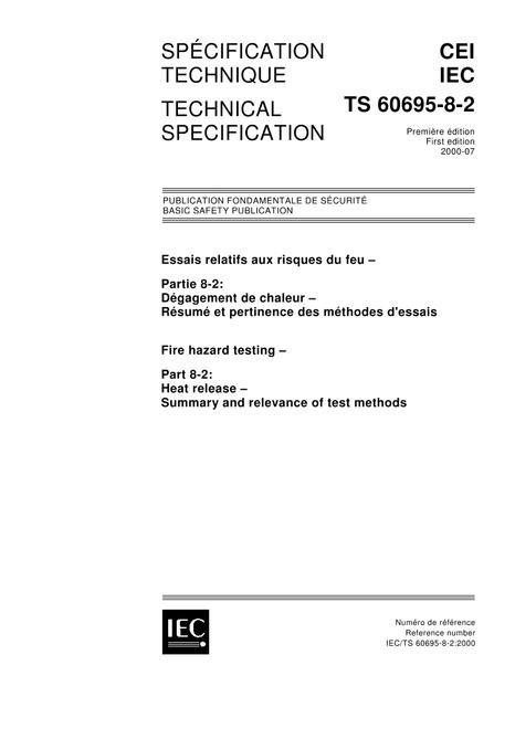 IEC/TS 60695-8-2 Ed. 1.0 b:2000