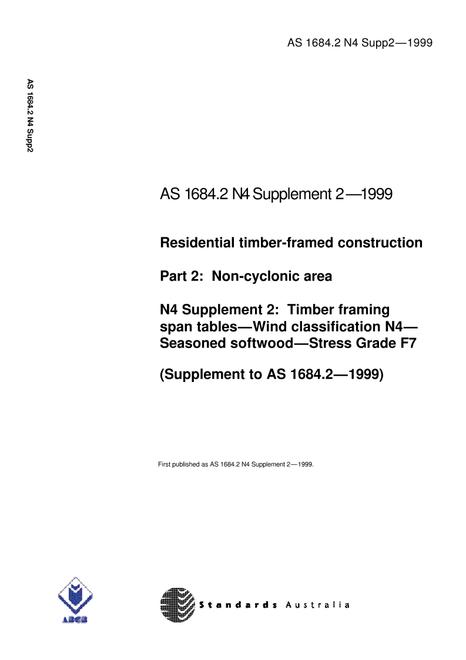 AS 1684.2 N4 SUPP 2-1999
