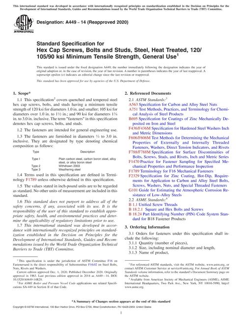 ASTM A449-14(2020)