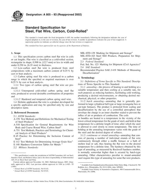 ASTM A805-93(2002)