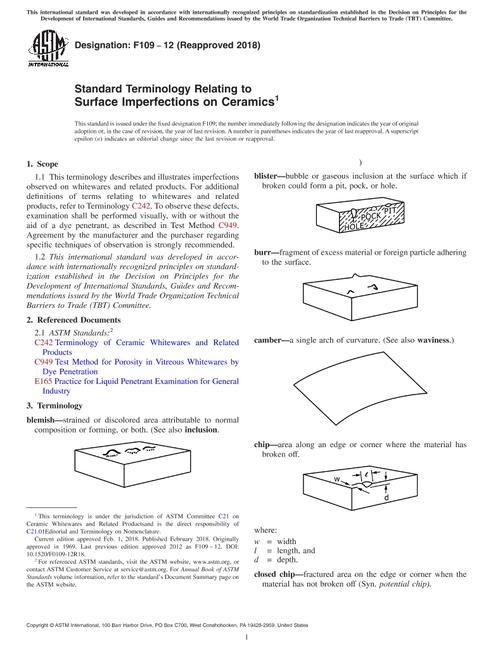 ASTM F109-12(2018)