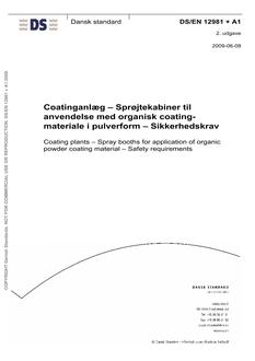 DANSK DS/EN 12981 + A1