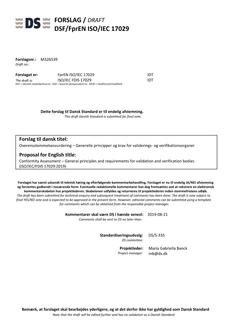 DANSK DSF/FPREN ISO/IEC 17029