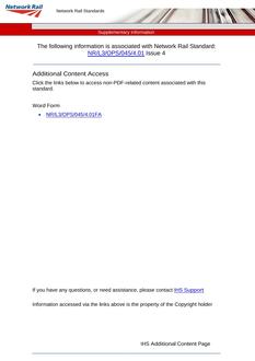 NR NR/L3/OPS/045/4.01 ISSUE 4