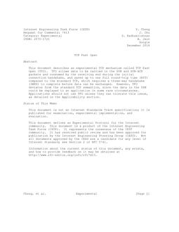IETF RFC 7413