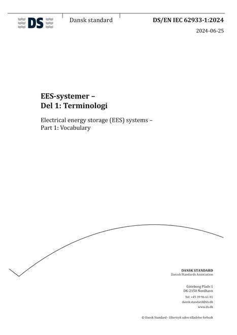 DANSK DS/EN IEC 62933-1