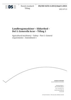 DANSK DS/ISO 4254-1/AMD 1