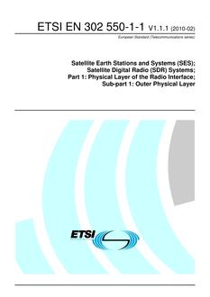ETSI EN 302 550-1-1