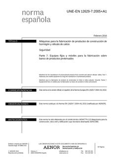 AENOR UNE-EN 12629-7+A1