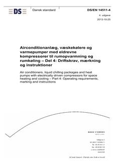 DANSK DS/EN 14511-4