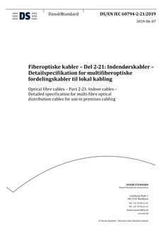 DANSK DS/EN IEC 60794-2-21