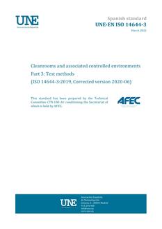 AENOR UNE-EN ISO 14644-3
