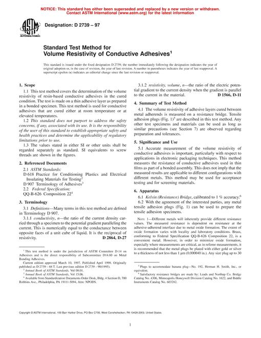 ASTM D2739-97