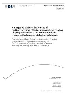 DANSK DS/EN ISO 28199-3