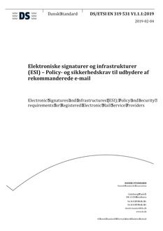 DANSK DS/ETSI EN 319 531 V1.1.1