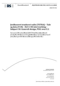 DANSK DS/ETSI EN 300 392-3-10 V1.2.1