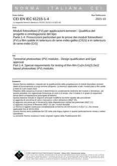 CEI EN IEC 61215-1-4