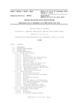 NAVY UFGS-23 52 33.01 20