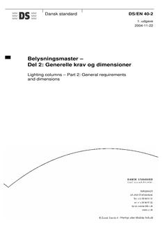 DANSK DS/EN 40-2