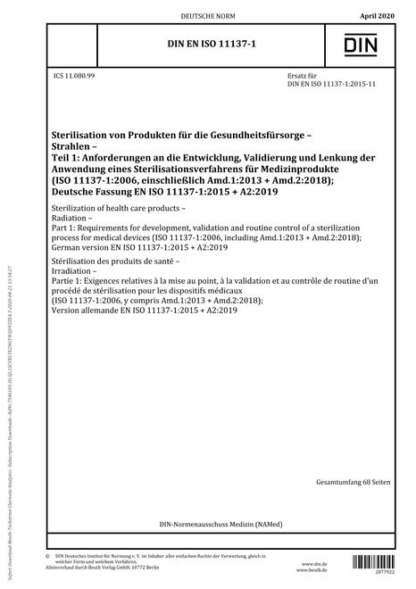 DIN EN ISO 11137-1