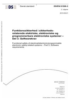 DANSK DS/EN 61508-3