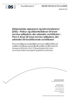 DANSK DS/EN 319 411-2 V2.2.2